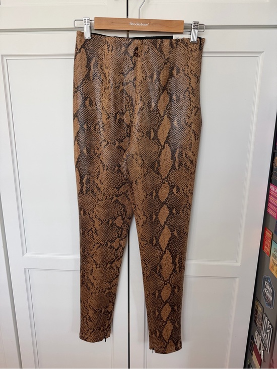 Zara Pants - Zara Brown and Black Snake-Print Hi-Rise Leggings